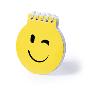 Mini note book con spirale a forma di smile WINLON MKT5403