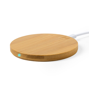Caricatore wireless personalizzato in bamboo HEBANT MKT6522