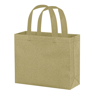 Shopping bag in tnt laminato glitterato cm 35x40x12 GLITTER 2 PPG139