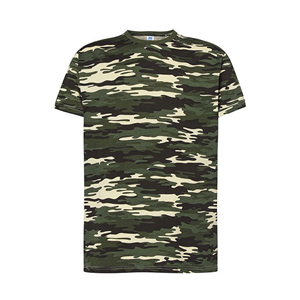 T shirt promozionale uomo colori mimetici in poliestere 150gr JHK REGULAR SPECIAL TSRA150S-CM