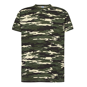 T shirt promozionale uomo colori mimetici in poliestere 150gr JHK REGULAR SPECIAL TSRA150S-CM
