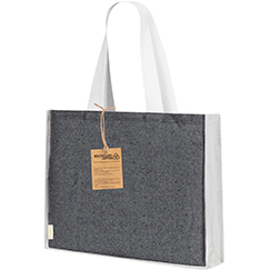 Shopper personalizzata in cotone riciclato 140 gr/m2 e Juta cm 45x36x11 TALARA