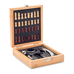 Set da vino con scacchiera CHESSET