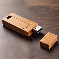 chiavetta usb in legno personalizzata