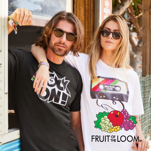 t shirt personalizzate fruit of the loom promozionali personalizzabili  